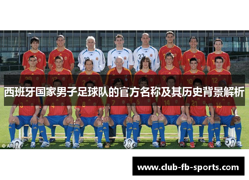 西班牙国家男子足球队的官方名称及其历史背景解析